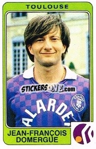 Cromo Jean-Francois Domergue - Football France 1985-1986 n. 321 - Panini