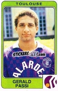 Figurina Gerald Passi - Football France 1985-1986 n. 327 - Panini