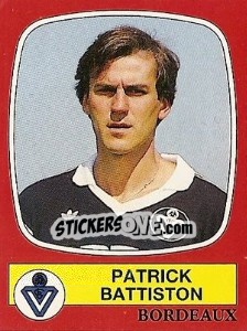 Figurina Patrick Battiston - Football France 1986-1987 n. 22 - Panini