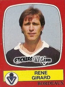 Cromo Rene Girard - Football France 1986-1987 n. 25 - Panini