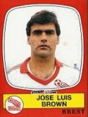 Figurina Jose Luis Brown - Football France 1986-1987 n. 38 - Panini
