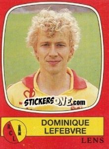 Cromo Dominique Lefebvre - Football France 1986-1987 n. 90 - Panini