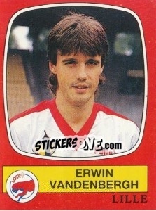 Cromo Erwin Vandenbergh - Football France 1986-1987 n. 110 - Panini