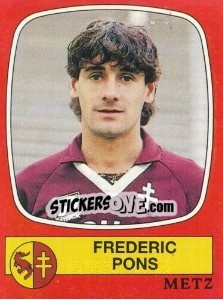 Sticker Frederic Pons - Football France 1986-1987 n. 135 - Panini