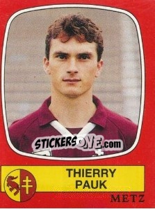 Figurina Thierry Pauk - Football France 1986-1987 n. 137 - Panini