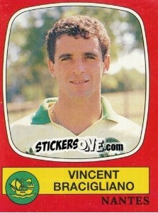 Figurina Vincent Bracigliano - Football France 1986-1987 n. 185 - Panini