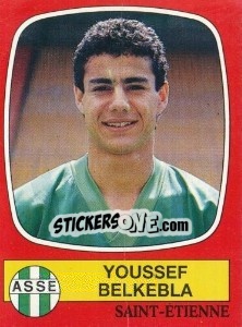 Cromo Youssef Belkebla - Football France 1986-1987 n. 272 - Panini