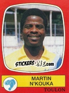 Figurina Martin N'Kouka - Football France 1986-1987 n. 304 - Panini