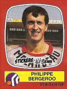 Cromo Philippe Bergeroo - Football France 1986-1987 n. 306 - Panini