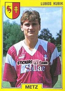 Cromo Lubos Kubik - FOOT 1991-1992 n. 128 - Panini