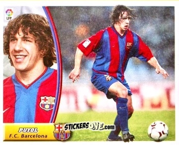 Figurina Puyol - Liga Spagnola 2003-2004 n. 90 - Colecciones ESTE