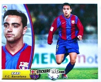 Cromo Xavi - Liga Spagnola 2003-2004 n. 97 - Colecciones ESTE