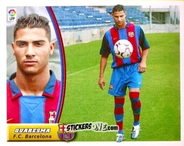 Cromo Quaresma - Liga Spagnola 2003-2004 n. 101 - Colecciones ESTE