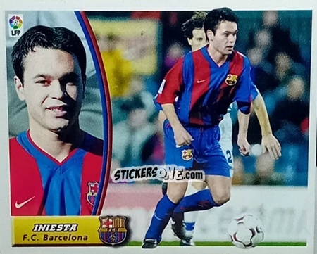 Cromo Iniesta - Liga Spagnola 2003-2004 n. 102 - Colecciones ESTE