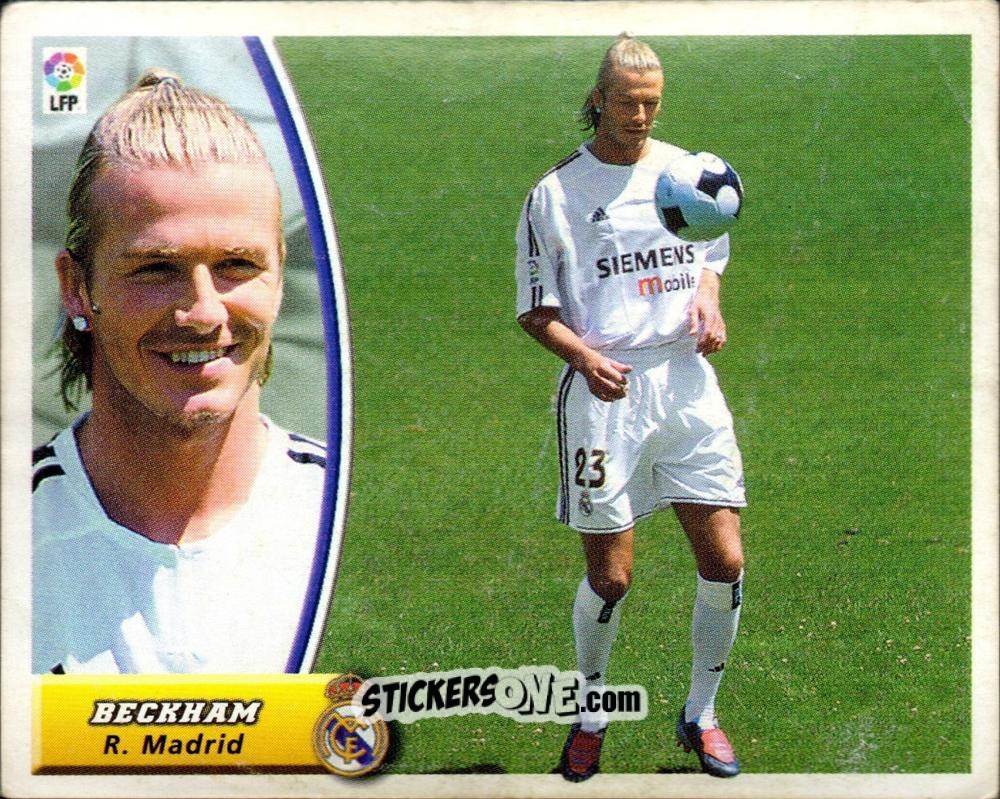 Cromo Beckham - Liga Spagnola 2003-2004 n. 220 - Colecciones ESTE