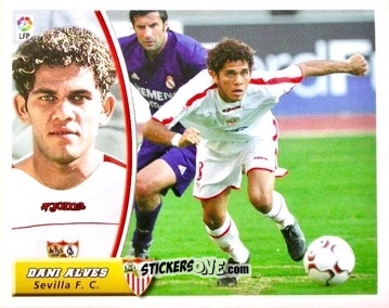 Figurina Dani Alves - Liga Spagnola 2003-2004 n. 374 - Colecciones ESTE