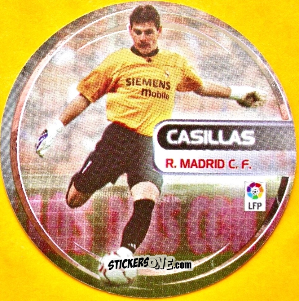 Figurina JC7. Casillas (Real Madrid) - Liga Spagnola 2003-2004 n. 590 - Colecciones ESTE