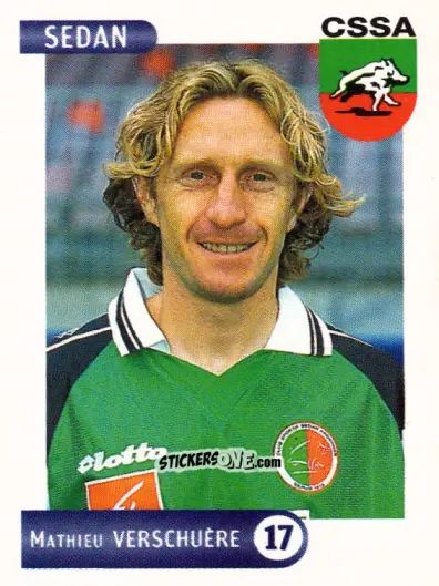 Cromo Mathieu Verschuere - FOOT 2000-2001 n. 281 - Panini