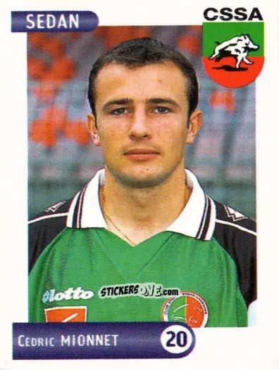 Cromo Cedric Mionnet - FOOT 2000-2001 n. 283 - Panini