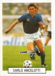 Cromo Carlo Ancelotti - Italia 1990. Goal Master n. 15 - Euroflash