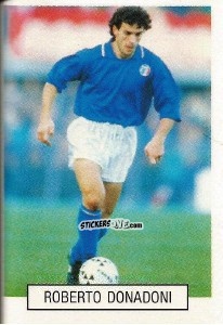 Figurina Roberto Donadoni - Italia 1990. Goal Master n. 18 - Euroflash
