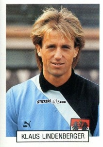 Figurina Klaus Lindenberger - Italia 1990. Goal Master n. 25 - Euroflash