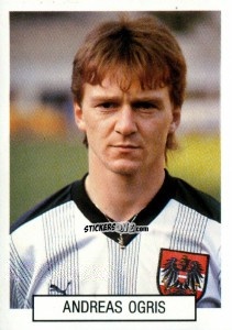 Figurina Andreas Ogris - Italia 1990. Goal Master n. 37 - Euroflash