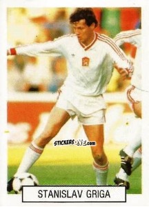Cromo Stanislav Griga - Italia 1990. Goal Master n. 54 - Euroflash