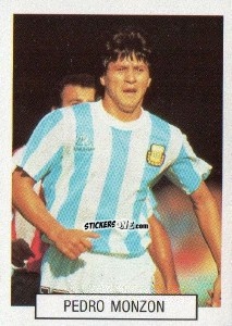 Sticker Pedro Monzon - Italia 1990. Goal Master n. 83 - Euroflash