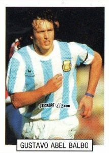 Figurina Gustavo Abel Balbo - Italia 1990. Goal Master n. 90 - Euroflash