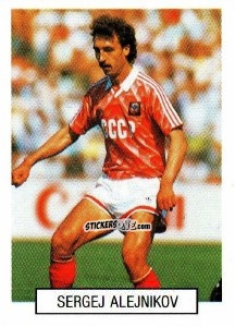 Cromo Sergei Aleinikov - Italia 1990. Goal Master n. 101 - Euroflash