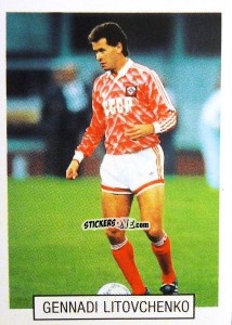 Cromo Gennadi Litovchenko - Italia 1990. Goal Master n. 103 - Euroflash