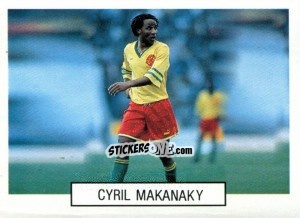 Cromo Cyril Makanaky - Italia 1990. Goal Master n. 129 - Euroflash