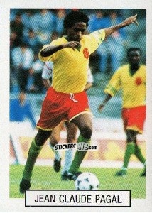 Figurina Jean Claude Pagal - Italia 1990. Goal Master n. 132 - Euroflash