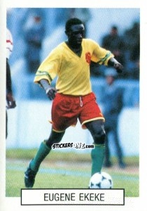 Figurina Eugene Ekeke - Italia 1990. Goal Master n. 136 - Euroflash