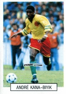 Figurina Andre Kana-Biyik - Italia 1990. Goal Master n. 137 - Euroflash