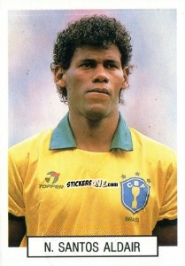 Cromo N. Santos Aldair - Italia 1990. Goal Master n. 147 - Euroflash