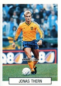 Cromo Jonas Thern - Italia 1990. Goal Master n. 169 - Euroflash
