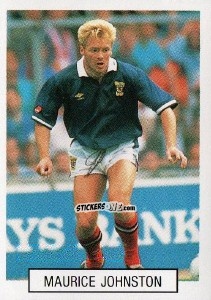 Cromo Maurice Johnston - Italia 1990. Goal Master n. 191 - Euroflash