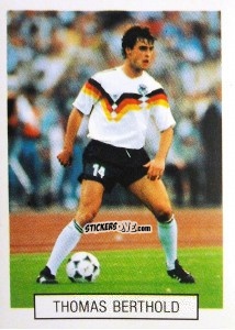Sticker Thomas Berthord - Italia 1990. Goal Master n. 216 - Euroflash