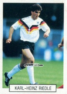 Cromo Karl-Heinz Riedle - Italia 1990. Goal Master n. 228 - Euroflash