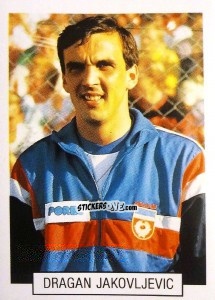 Cromo Dragan Jacovljevic - Italia 1990. Goal Master n. 246 - Euroflash