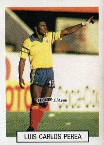 Cromo Luis Carlos Perea - Italia 1990. Goal Master n. 253 - Euroflash