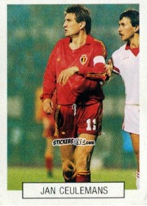 Figurina Jan Ceulemans - Italia 1990. Goal Master n. 294 - Euroflash