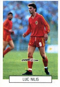Cromo Luc Nilis - Italia 1990. Goal Master n. 298 - Euroflash