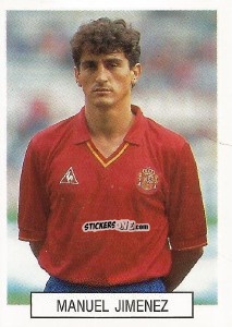 Cromo Manuel Jimenez - Italia 1990. Goal Master n. 306 - Euroflash