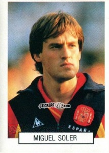 Sticker Miguel Soler - Italia 1990. Goal Master n. 310 - Euroflash