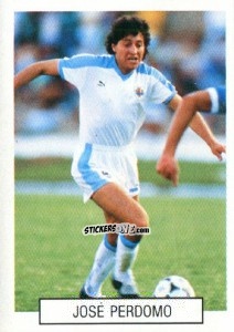 Cromo Jose Perdomo - Italia 1990. Goal Master n. 324 - Euroflash