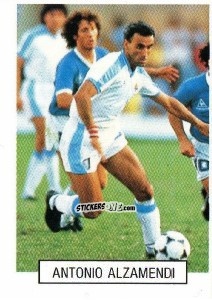 Cromo Antonio Alzamendi - Italia 1990. Goal Master n. 330 - Euroflash
