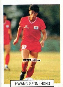 Cromo Hwang Seon-Hong - Italia 1990. Goal Master n. 344 - Euroflash